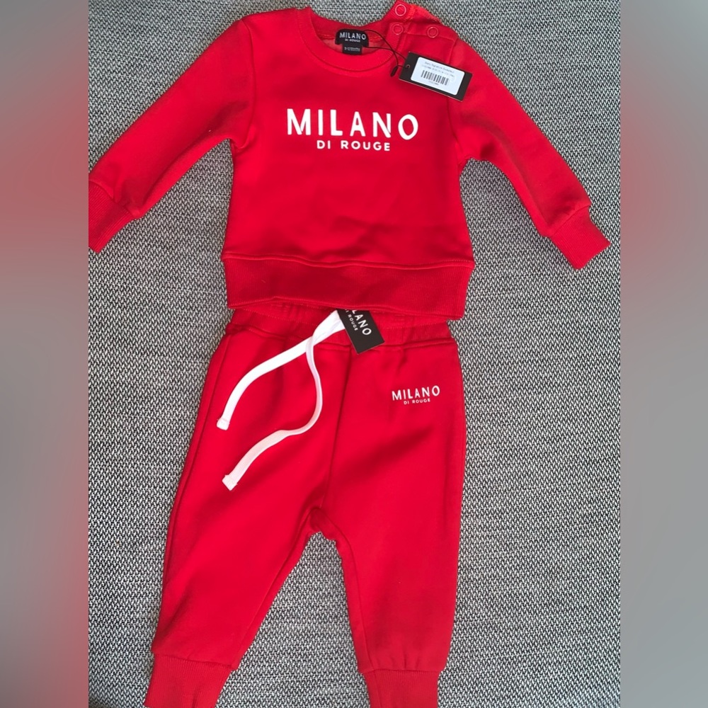 Brand New Milano Sweatsuit Size 9-12